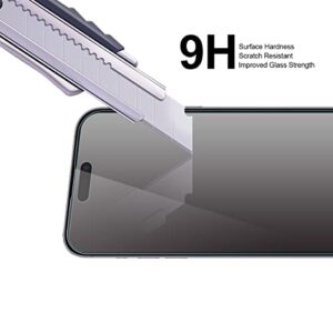Supershieldz (2 Pack) Anti Glare (Matte) Tempered Glass Screen Protector Designed for iPhone 14 Pro (6.1 inch) + Camera Lens, Anti Fingerprint, Anti Scratch, Bubble Free
