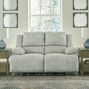 Signature Design by Ashley McClelland Transitional Reclining Loveseat, Light Gray