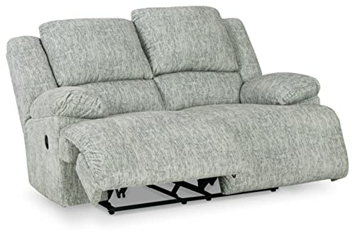 Signature Design by Ashley McClelland Transitional Reclining Loveseat, Light Gray