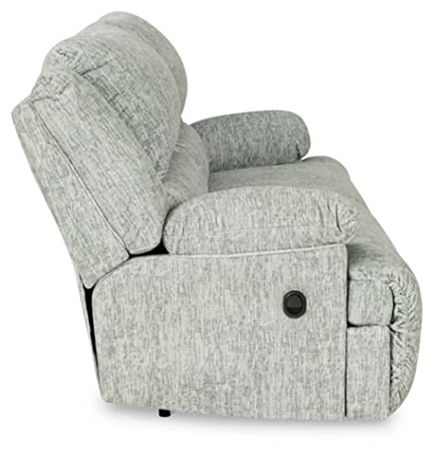 Signature Design by Ashley McClelland Transitional 2 Seat Reclining Sofa, Light Gray