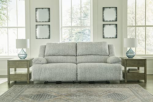 Signature Design by Ashley McClelland Transitional 2 Seat Reclining Sofa, Light Gray