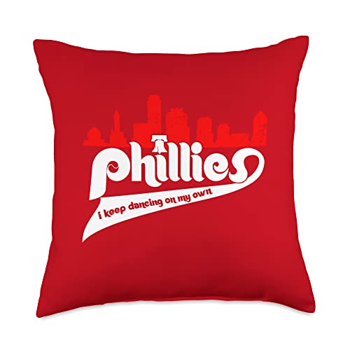 Vintage Philly Baseball Spirits 2022 Vintage Philly Lovers Baseball Fans Throw Pillow, 18x18, Multicolor