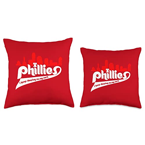 Vintage Philly Baseball Spirits 2022 Vintage Philly Lovers Baseball Fans Throw Pillow, 18x18, Multicolor