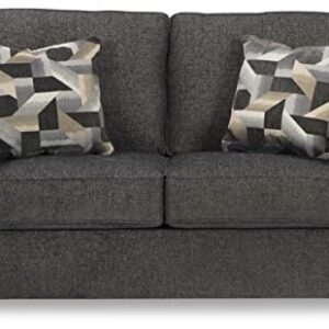 Signature Design by Ashley Cascilla Casual Loveseat, Dark Gray