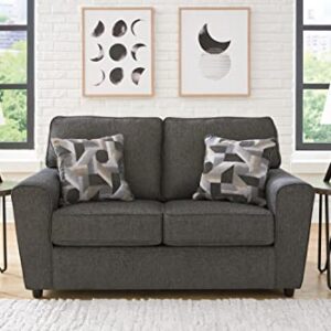 Signature Design by Ashley Cascilla Casual Loveseat, Dark Gray