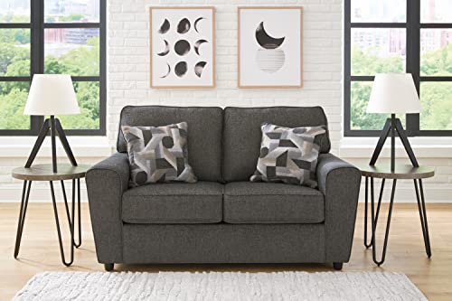 Signature Design by Ashley Cascilla Casual Loveseat, Dark Gray