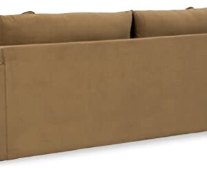 Signature Design by Ashley Lainee Modern Sofa with Throw Pillows, Light Brown