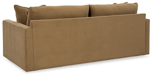 Signature Design by Ashley Lainee Modern Sofa with Throw Pillows, Light Brown