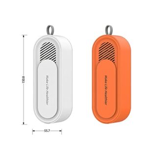 Fruit and Vegetable Washing Machine, Vegetable Cleaning Machine Capsule Shape Portable Wireless Fruit Food Purifier Household Kitchen Food Cleaner Machine (Color : Orange)