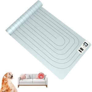 zlawip pet training mat, scan pet indoor electric shock mat, led screen cats and dogs electric shock mat, electric drive training mat to keep pets away from the sofa, 3 modes (30"x16")