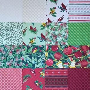 joyful prints 5 inch squares hand cut by fuller fabrics - 32pcs