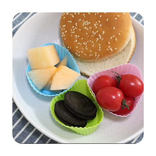 40 Pcs Silicone Lunch Box Dividers, Bento Bundle Lunch Box Dividers for Kids Lunch Accessories，Bento Box Accessories for Kids，reusable.