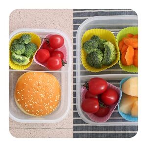 40 Pcs Silicone Lunch Box Dividers, Bento Bundle Lunch Box Dividers for Kids Lunch Accessories，Bento Box Accessories for Kids，reusable.