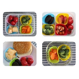 40 Pcs Silicone Lunch Box Dividers, Bento Bundle Lunch Box Dividers for Kids Lunch Accessories，Bento Box Accessories for Kids，reusable.