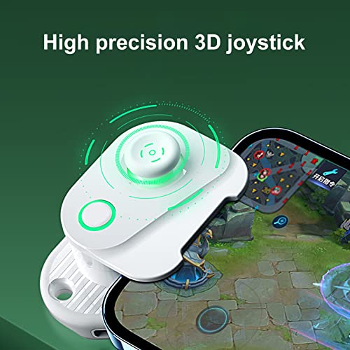 SamFansar Phone Joystick Portable Mobile Gaming Control Joystick Plug and Play Compatible with iPhone White