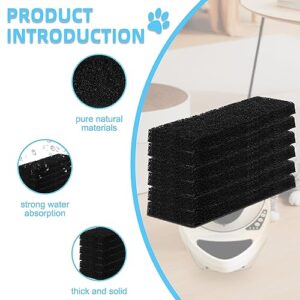 ARTJIANG 6Pack Carbon Filters for Automatic Litter Box 3, 9"×3" Carbon Replacement Filter,Thickened Type Carbon Self Cleaning Cat Litter Box Filters, Activated Carbon Filter,Odor Filters