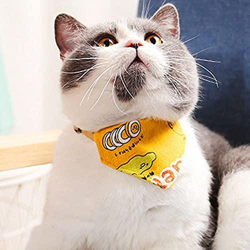 Pet Neckerchief, Cartoon Cat Collar, Fashion Pet Supplies, Bow Tie Kitten Bandana Cat Accessories, Triangle Scarf Cat Saliva Towel(9)