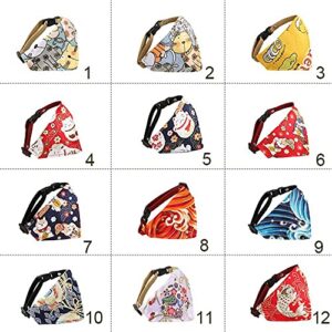 Pet Neckerchief, Cartoon Cat Collar, Fashion Pet Supplies, Bow Tie Kitten Bandana Cat Accessories, Triangle Scarf Cat Saliva Towel(9)