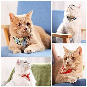 Pet Neckerchief, Cartoon Cat Collar, Fashion Pet Supplies, Bow Tie Kitten Bandana Cat Accessories, Triangle Scarf Cat Saliva Towel(9)