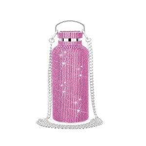 350ml/500ml/750ml diamond thermos bottle 304 stainless steel diamond bling insulated cup for women outdoor traveling products