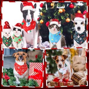 St Nicholas Square Paw Print Stocking with 2 Christmas Themed Pet Bandanas (Bandana Patterns Vary)