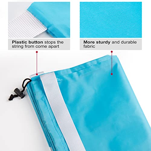 Laundry Bag, Bruvoalon Extra Large Heavy Duty Travel Large Laundry Bag for Traveling, Hold 4 Loads of Laundry, Dirty Clothes Storage Bag, Washer Dryer Safe for College Students (2 Pack, Blue & Gray)