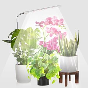 aceple led grow light full spectrum for indoor plants, 5500k plant growing lights with adjustable spur for small plants hydroponic(no adapter)
