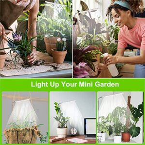 Aceple LED Grow Light Full Spectrum for Indoor Plants, 5500K Plant Growing Lights with Adjustable Spur for Small Plants Hydroponic(No Adapter)