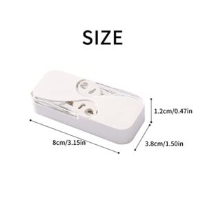 Portable Floss Dispenser, Dental Floss Portable Case Dispenser, Refillable Floss Pick Holder with 98 Pcs Dental Floss, Automatic Floss Organizer Travel Floss Cases for Teeth Cleaning (4 Pack)