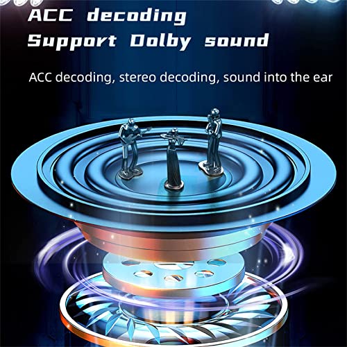 PRO80 Bluetooth 5.1 Earphones, Sports Digital Display Touch Control Earphone with Cool Breathing Light, Immersive in-Ear Noise Reduction Workout Headset for Gym