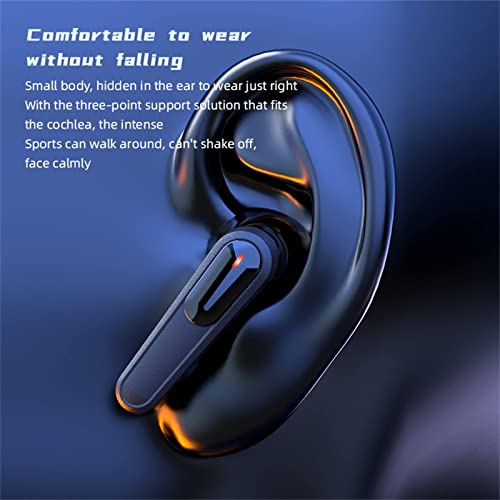 PRO80 Bluetooth 5.1 Earphones, Sports Digital Display Touch Control Earphone with Cool Breathing Light, Immersive in-Ear Noise Reduction Workout Headset for Gym