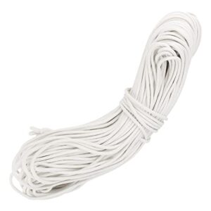 mouyat 328 ft x 1/4 inch natural cotton rope, white clothesline cotton cord, all purpose braided cotton cord utility rope for clothes hanging, macrame, plant hanger, knitting crafts