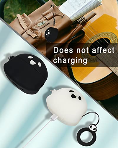 2 Packs Cute Luminous Ghost Face for AirPods Pro 2nd Generation Case Cover 2022 Released Silicone Accessories Set Kit for AirPods Pro 2 Gen Charging Case, Cartoon 3D Funny for AirPods Pro 2 Case