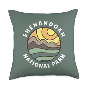 shenandoah national park virginia souvenirs shenandoah national park virginia va vacation souvenir throw pillow, 18x18, multicolor