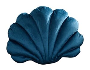 hxiyan shell pillow car sofa bedroom cushion office accessories props (14.9in*11in, navy blue)
