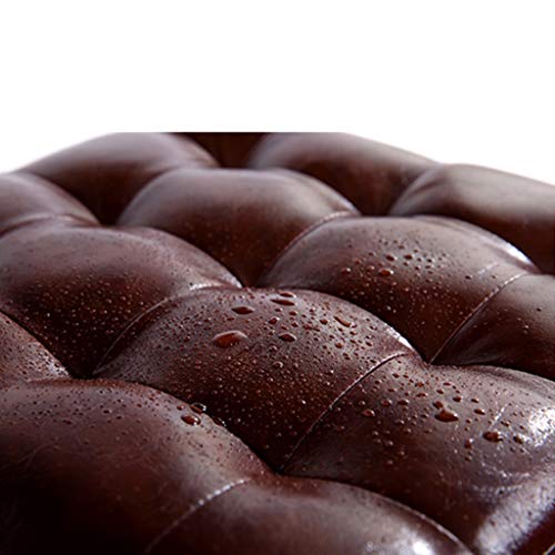 SJYDQ Leather Footstool, Stylish Sofa, Home Creative Wood, Simple and Modern Sofa Stool