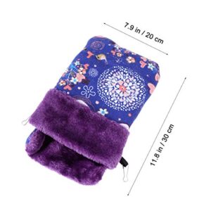 Hemobllo Hamster Sleeping Bag, Hanging Rat House Bed Sugar Gliders Sleeping Pouch Small Pet Nest Hideout Pouch Winter Warm Comfortable Bed for Small Animals Guinea Pig Ferret Squirrel Chinchilla