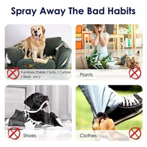 Feulover Bitter Apple Spray for Dogs to Stop Chewing, No Chew Spray for Dogs, Pet Corrector Spray for Dogs&Cats, Stop Chewing Licking and Biting, Nontoxic