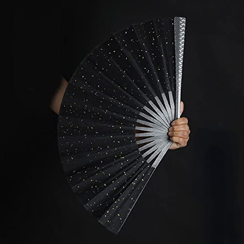 Classical Style 10 Inch Self-Defense Metal Folding Fan Male Silk Cloth Fan Tungsten Steel Alloy Fan Kung Fu Hand Fan For Performance, Dance, Decoration, Festival, Gift.