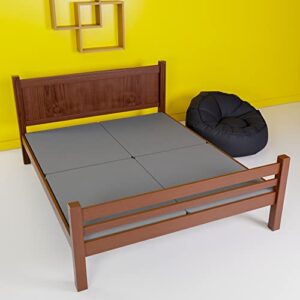 Nutan, 1.5-Inch Mattress/Bed Support, King Split Fully Assembled Bunkie Board, Gray