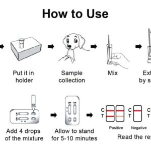 INVBIO CDV Test for Dogs/CAV Ag Test Kit Combo for Dogs, Canine Distemper/Adeno Test Kit 2-in-1 for Dogs-2 Pack