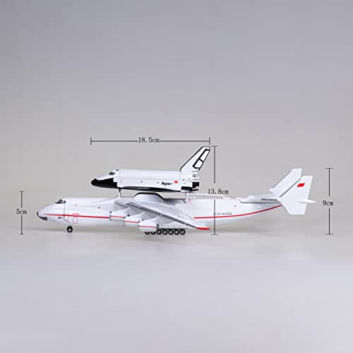 1:200 An-225 Carrying with Spaceshuttle BURAN Resin Aircraft Model Toy 17 inch Display Model Plane for Collection