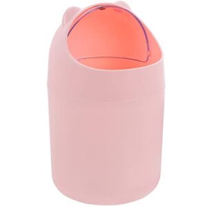cabilock slim desk slim desk desktop mini trash can with lid wastebasket small tabletop paper garbage rubbish bin with lids countertop trash container for home office car trash cans car trash cans