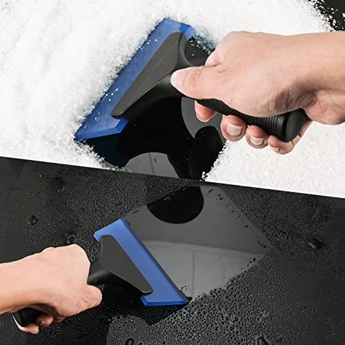 Silicone Squeegee, 2pcs Flexible Rubber Squeegee for Cars Silicone Scraper for Car Window Shower Squeegees for Shower Glass Door Car Windshield Window Cleaning (2 Sizes)