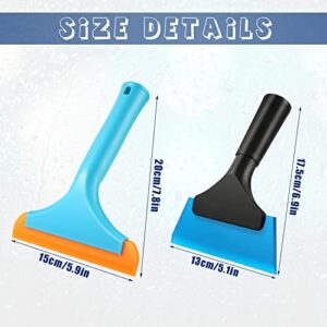 Silicone Squeegee, 2pcs Flexible Rubber Squeegee for Cars Silicone Scraper for Car Window Shower Squeegees for Shower Glass Door Car Windshield Window Cleaning (2 Sizes)