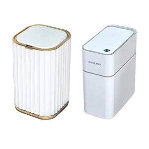 MOPALL Small Bathroom Trash Cans with Lids