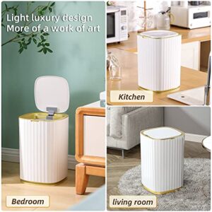 MOPALL Small Bathroom Trash Cans with Lids