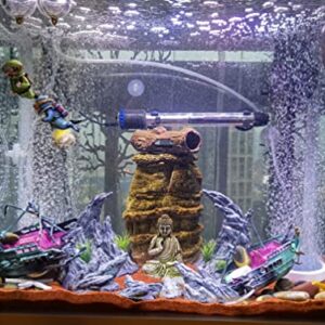 AWXZOM “Soul Valley” Aquarium Ornaments 2～5 Gallon Aquarium Decoration Model Kits, Include 7 pcs Resin Imitation Stone