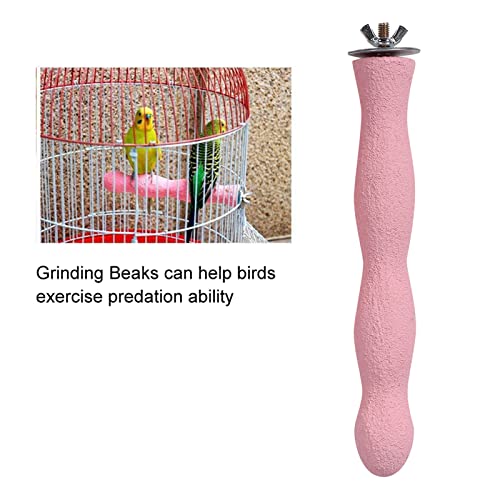 TOPINCN Claw and Beak Grinding, Cage Accessories Parrot Toy Durable Disassemble Decompression Frosted for Bird for Parrot(Large Lotus Root Stick)