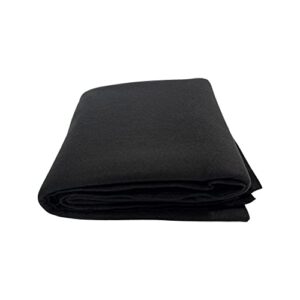 zaza design acrylic felt fabric by the yard - use this soft felt roll for sewing, cushion, and padding, diy art & craft - 72 inches wide & 1.6mm thick felt - black, 1 yard